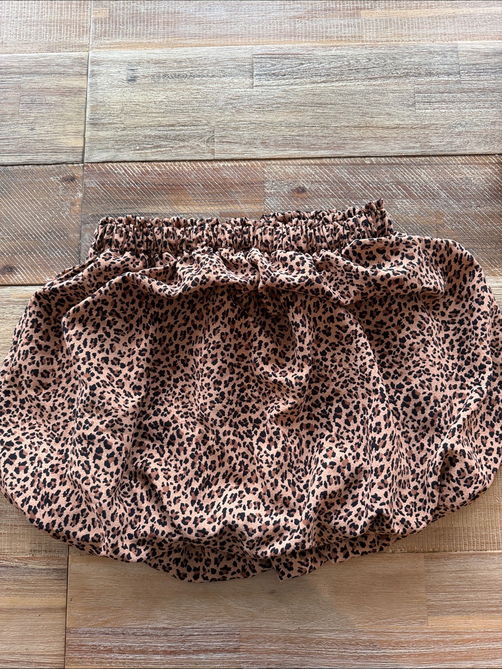Teens Leopard Print Bubble skirt - Tan